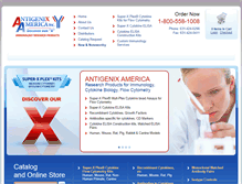 Tablet Screenshot of antigenix.com